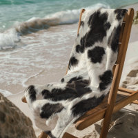 Cow Fur Black white spots 