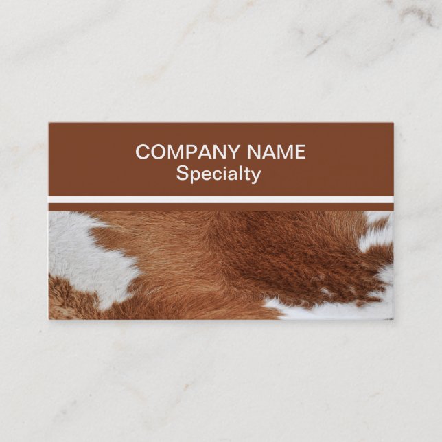 Cow Fur Business Card (Front)