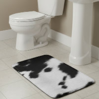 Cow Fur Spots Black White Western
