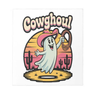 Cow Ghoul Halloween Spooky Notepad