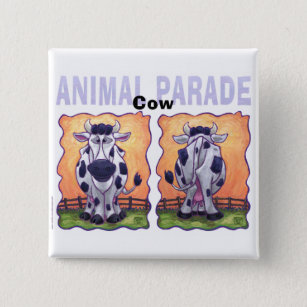 Cow Gifts & Accessories 15 Cm Square Badge