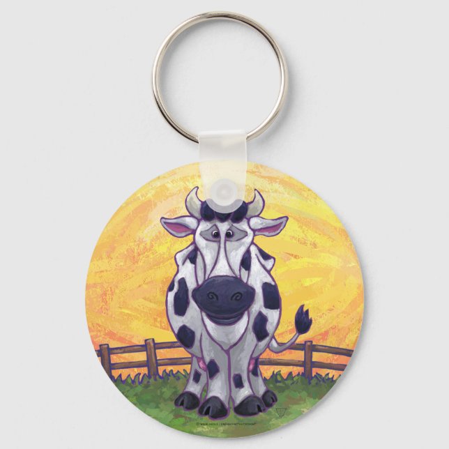 Cow Gifts & Accessories Key Ring (Front)