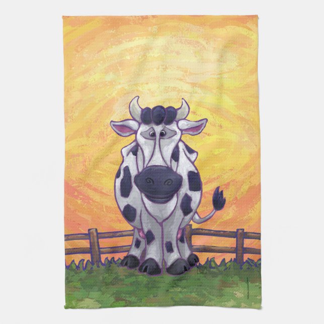Cow Gifts & Accessories Tea Towel (Vertical)