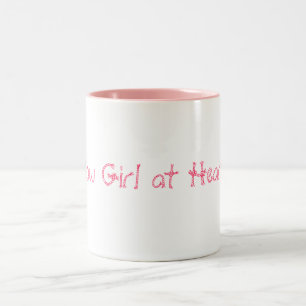 Cow Girl at Heart Two-Tone Coffee Mug