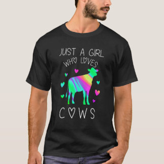 Cow Girls Cow Cow For Girls Cow T-Shirt