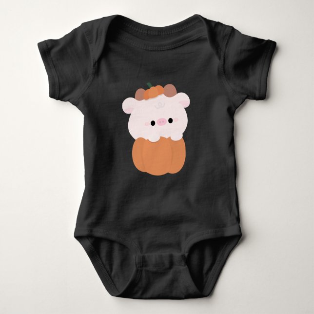 Cow Halloween Baby Bodysuit (Front)