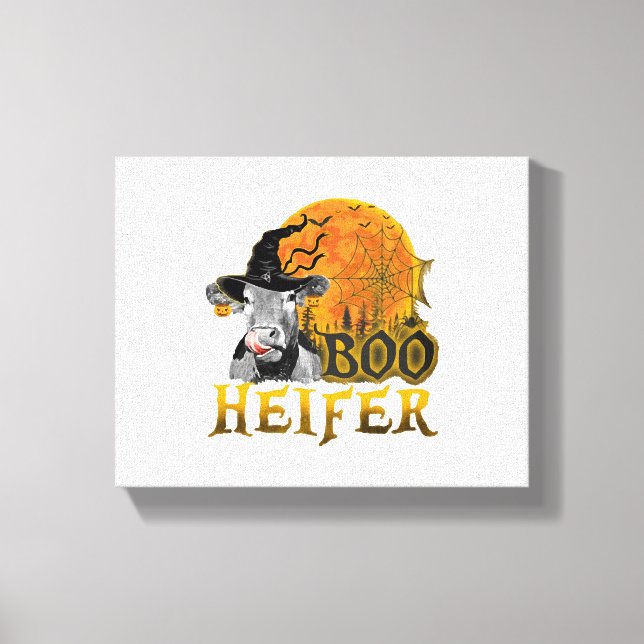 Cow Halloween Canvas Print (Front)