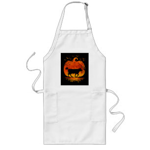 COW HALLOWEEN COSTUME PUMPKIN FALL SEASON LONG APRON