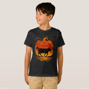 COW HALLOWEEN COSTUME PUMPKIN FALL SEASON T-Shirt
