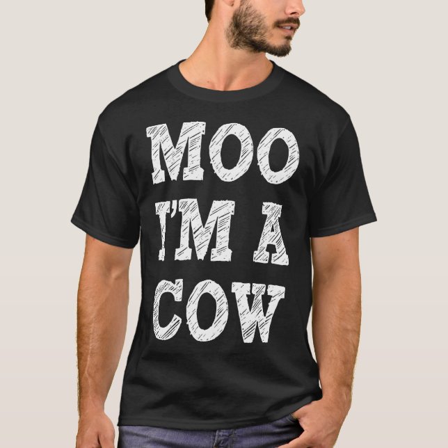 Cow Halloween Costume T-Shirt (Front)