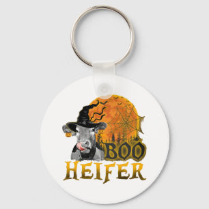 Cow Halloween Key Ring