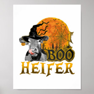 Cow Halloween Poster
