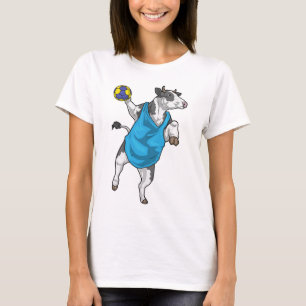 Cow Handball player Handball Sports T-Shirt