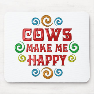 Cow Happiness Mouse Pad
