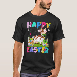 Cow  Happy Easter Bunny Cow Easter Sunday T-Shirt