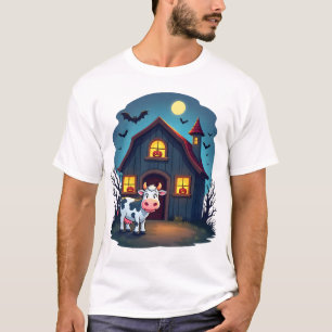 Cow & Haunted Barn T-Shirt