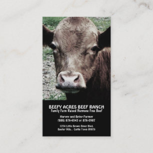 Cow Head Beef Ranch Business Card