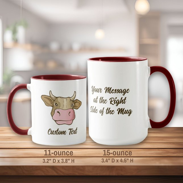 Cow Head Coffee Mug (Creator Uploaded)
