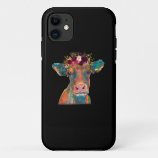 Cow Head Face Colourful Watercolor | Cow Gifts  Case-Mate iPhone Case
