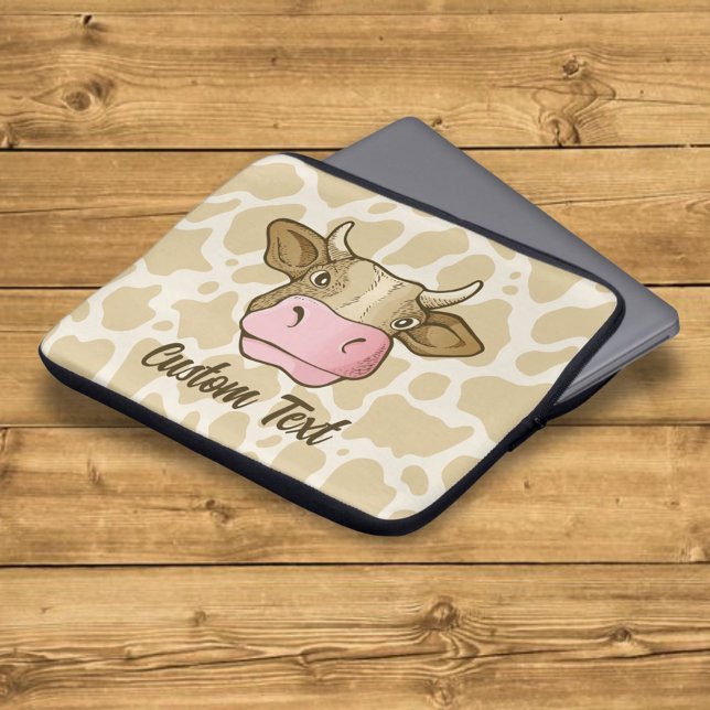 Cow Head Laptop Sleeve (Creator Uploaded)