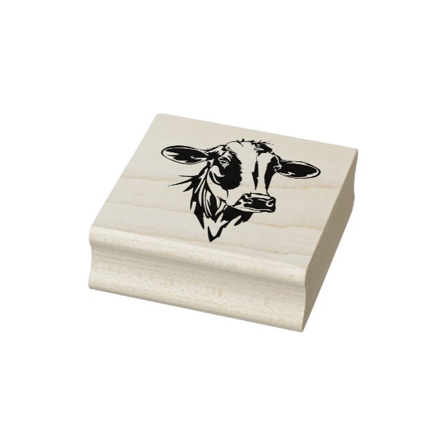 Cow Head Rubber Stamp (Stamp)
