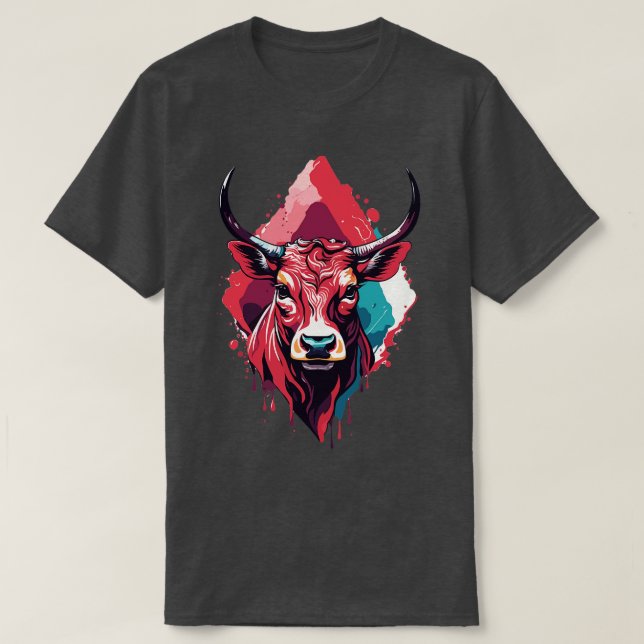 Cow Head T-Shirt (Design Front)