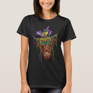 Cow Heifer Mardi Gras Carnival Farm Animal T-Shirt