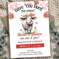 Cow Herd moos Double Birthday