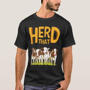 Cow Herding Farm Apparel T-Shirt