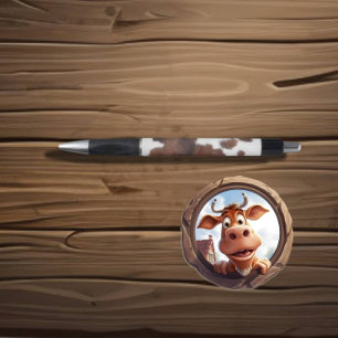 cow hide brown white 