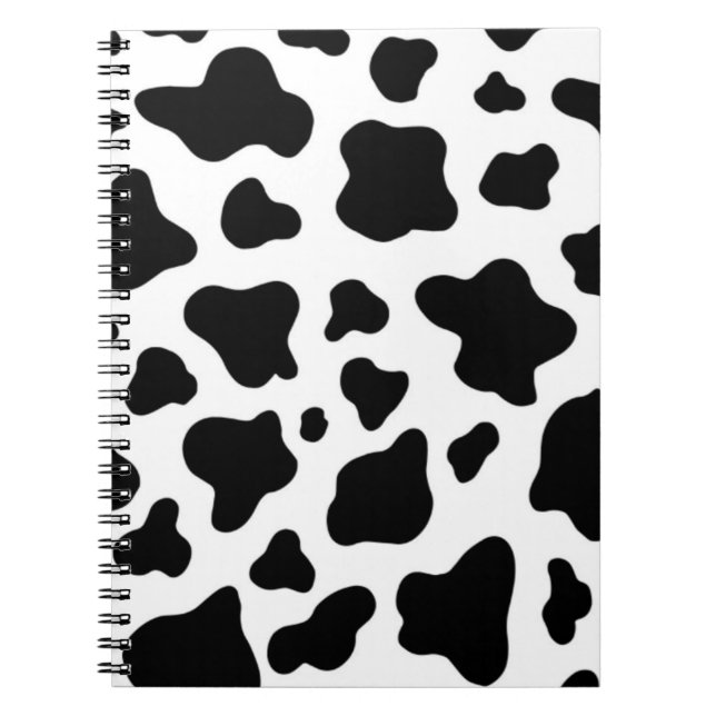 Cow hide designed modern rustic farm notebook (Front)