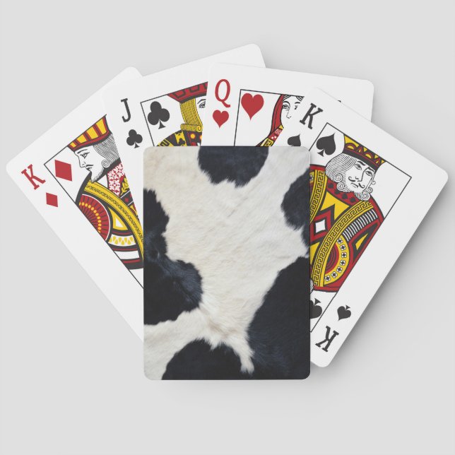 Cow Hide Print Playing Cards (Back)