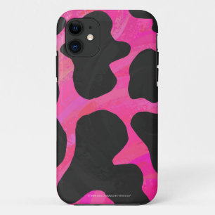 Cow Hot Pink and Black Print Case-Mate iPhone Case