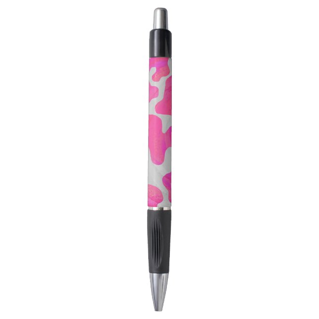 Cow Hot Pink and White Print (Front Vertical)