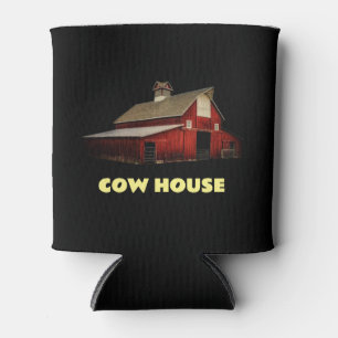 Cow House Barn Drink Cooler Can Koozie