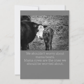 Cow Humor Card
