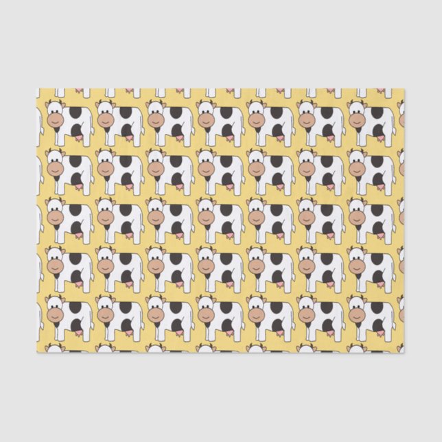 Cow Illustration tissue paper (Front)