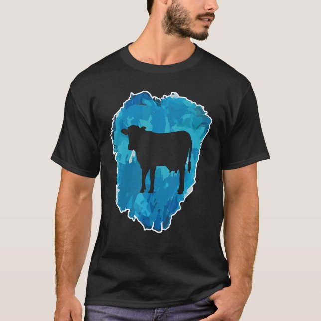 Cow In An Ice Block For Eternity T-Shirt (Front)