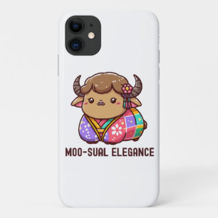 Cow in Elegance in Highland Case-Mate iPhone Case
