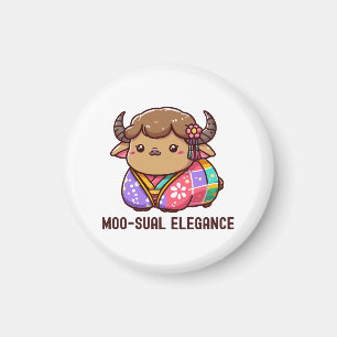 Cow in Elegance in Highland Magnet