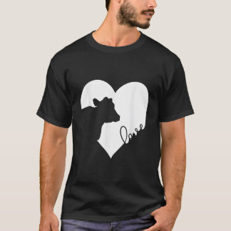 Cow in Heart Cows Love Gift T-Shirt