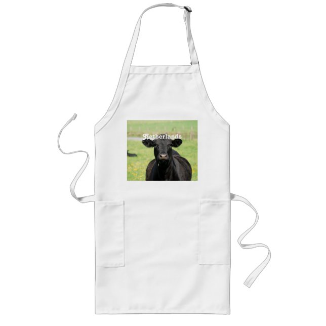 Cow in Netherlands Long Apron (Front)