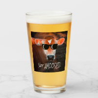 Cow in Sunglasses Not aMOOsed Cute Funny