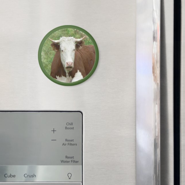 Cow in the Grass Cameo Magnet (In Situ (Fridge))