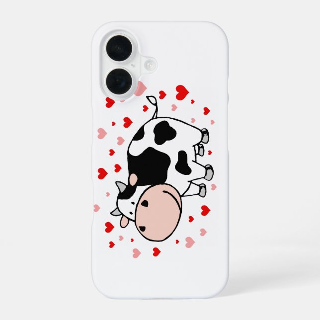 Cow iPhone 16 Case (Back)