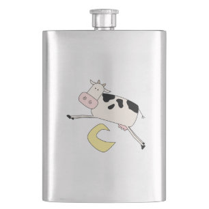 Cow Jumps Over Moon Hip Flask