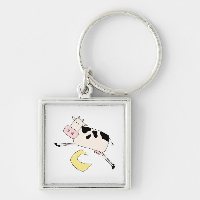 Cow Jumps Over Moon Key Ring (Front)