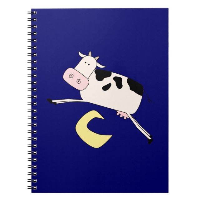 Cow Jumps Over Moon Spiral Notebook (Front)