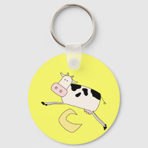 Cow Jumps Over Moon Tshirts and Gifts Key Ring