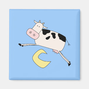 Cow Jumps Over Moon Tshirts and Gifts Magnet